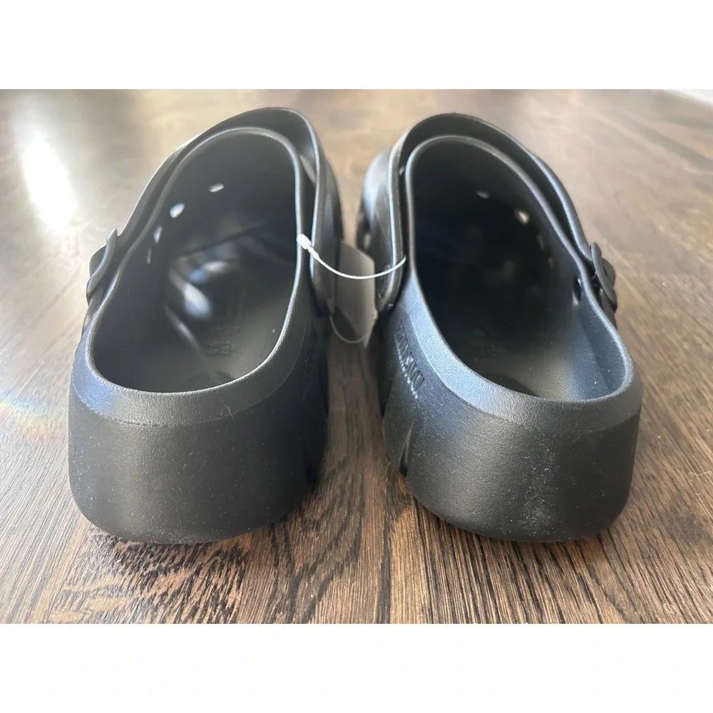 Birkenstock A640 Black Clogs Mens 11 Womens 13 Birki Work Shoes Slip Resistant